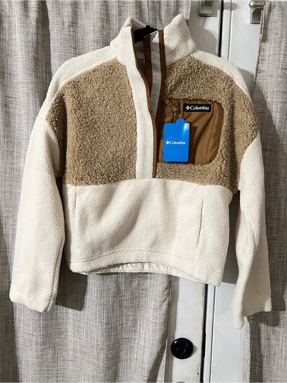NWT - Columbia Women's Lodge Sherpa 1/2 Snap Fleece Pullover size XS